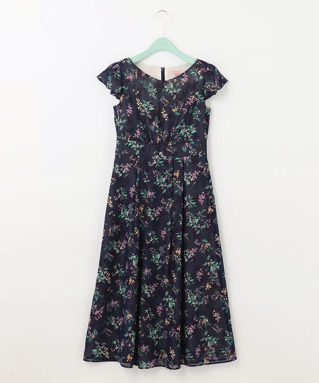 TOCCA 【洗える！】WATERCOLOR HARMONY ロングドレス ネイビー系