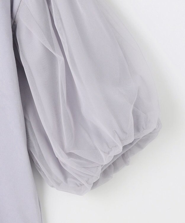 ANY 【洗濯機可/接触冷感/UVケア】エニィファンクションバルーンスリーブTシャツ チャコール