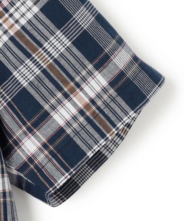J.PRESS MEN インディアンマドラスチェック シャツ ネイビー系3