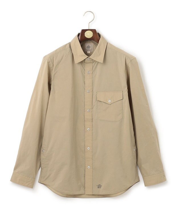 J.PRESS MEN ナイロンリップレギュラーカラー シャツブルゾン ベージュ系
