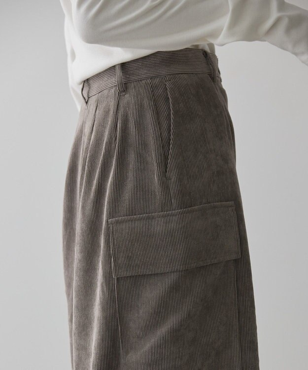 AMERICAN HOLIC コーデュロイサイドポケットタイトスカート Mocha