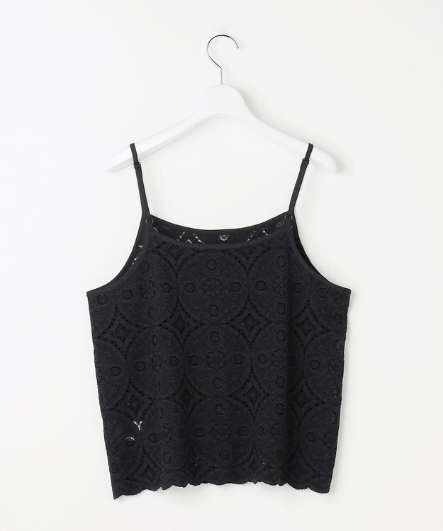 自由区 レースコンビ Tシャツ オフ×ブラック