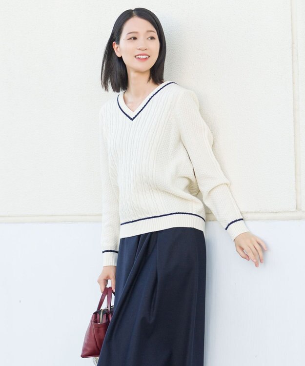 ONWARD Reuse Park 【組曲】ニット秋冬 オフホワイト