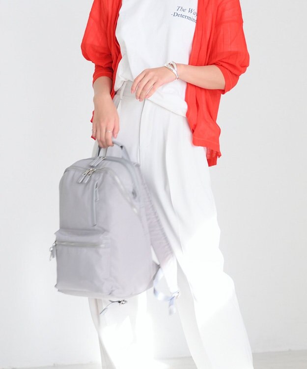 ACE BAGS & LUGGAGE 【雑誌掲載】W&.Day/Night ポッケス スリムリュック A4サイズ 13.3インチPC収納 15276 ダブルアンドデイナイト マザーズバッグ ライトグレー