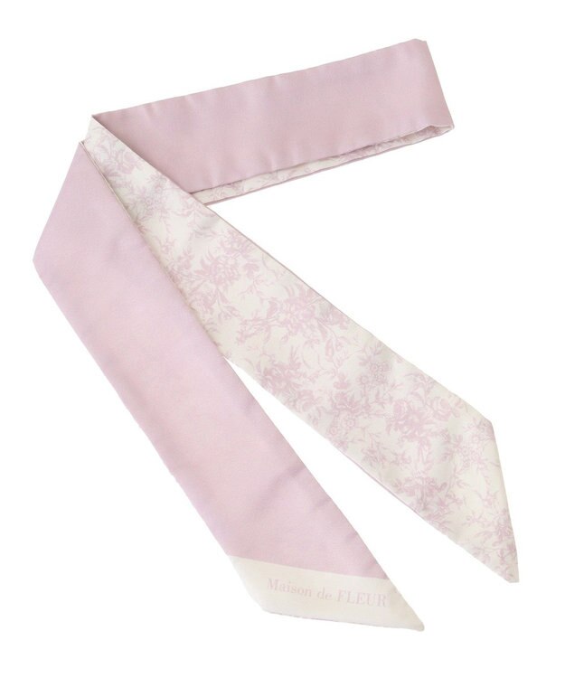 Maison de FLEUR フラワープリントスカーフ Pink
