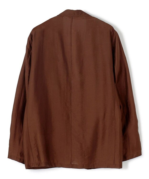 UNFILO MENS ライトウェイトシアー テーラードジャケット ダークブラウン