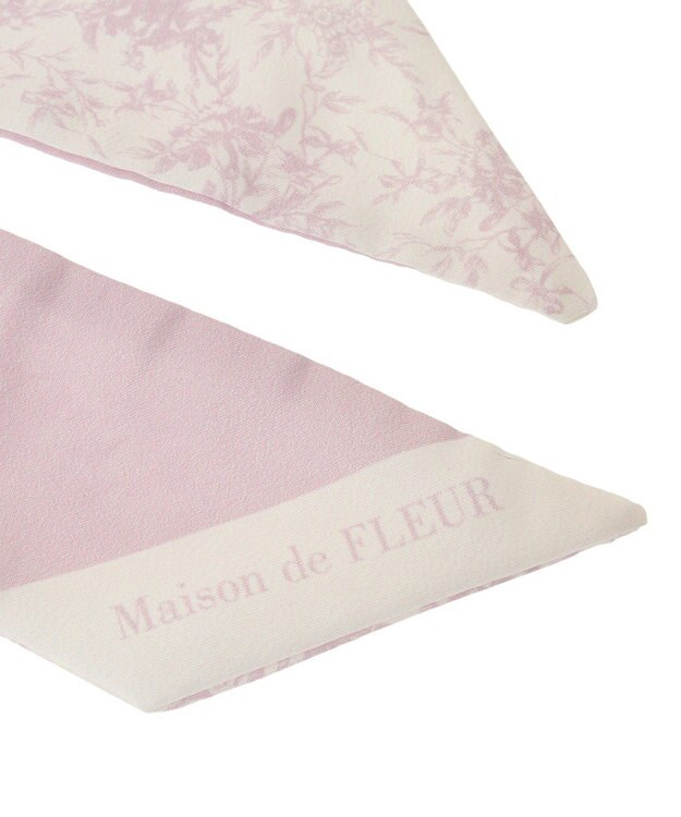 Maison de FLEUR フラワープリントスカーフ Pink