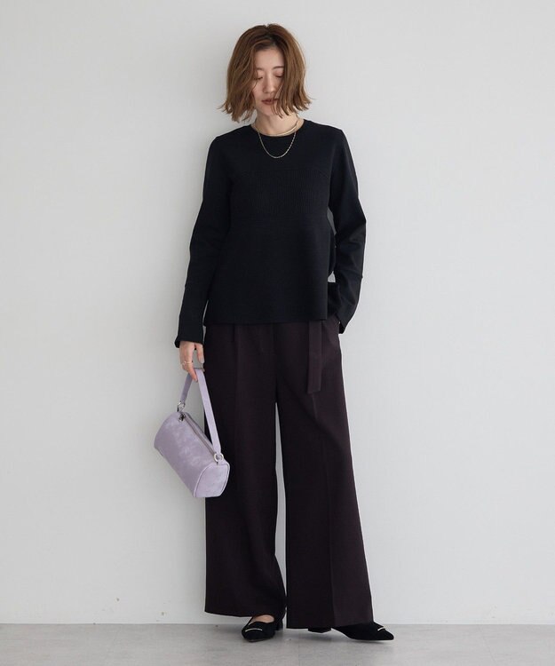 YECCA VECCA ビスチェデザインニット Black