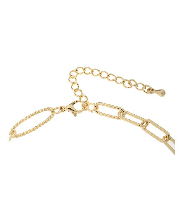 Green Parks ・ＨＡＬＦ　ＴＩＭＥ　チェーン×パールネックレス Gold