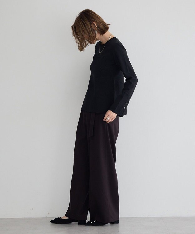 YECCA VECCA ビスチェデザインニット Black