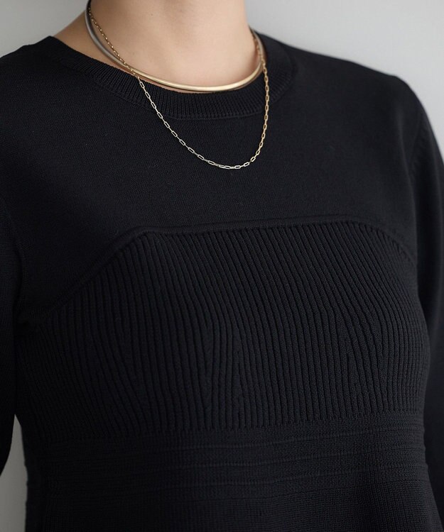 YECCA VECCA ビスチェデザインニット Black