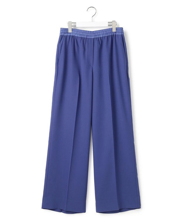 ICB L 【先行予約・WEB限定カラーあり】FluidBackSatin ワイドパンツ ロイヤルブルー