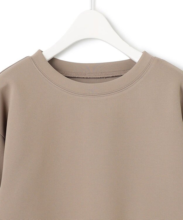 ICB L 【WEB限定・洗える】 ヘヴィダンボール シャツコンビプルオーバー ライトモカ系