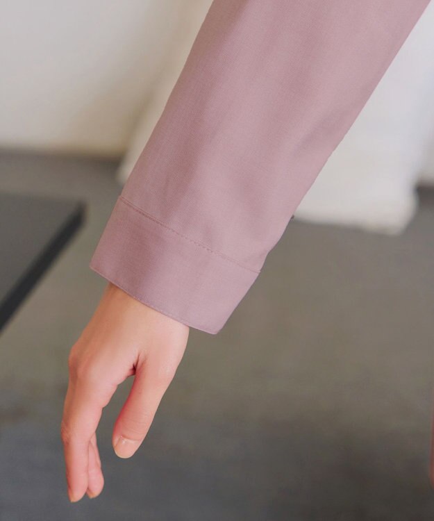 Tiaclasse フロントタックシャツチュニック ピンク