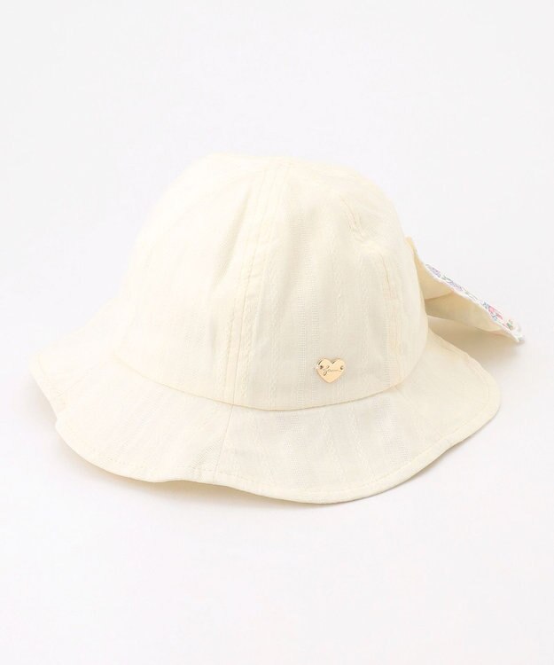 ANY KIDS 【日よけ付き】リボンハット エクリュ