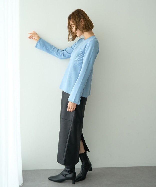 YECCA VECCA ビスチェデザインニット Black