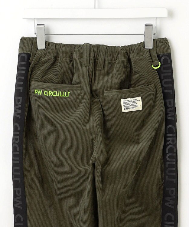 PW CIRCULUS 【MEN】サイドライン コーデュロイパンツ カーキ系