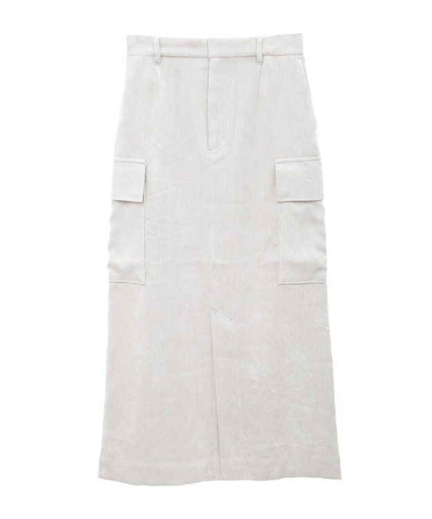 AMERICAN HOLIC コーデュロイサイドポケットタイトスカート Ivory