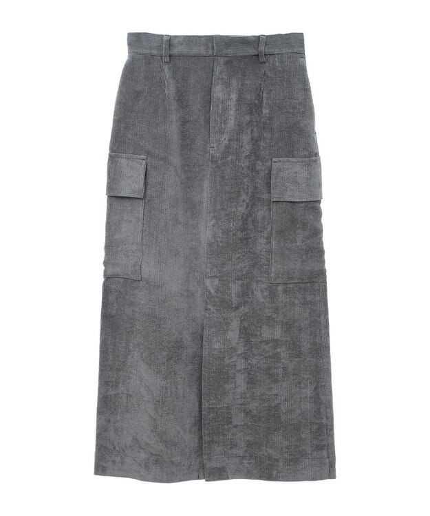 AMERICAN HOLIC コーデュロイサイドポケットタイトスカート Charcoal Gray