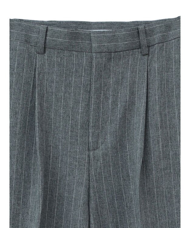 Green Parks きれいシルエットパンツ（ワイドストレート／柄） Stripe