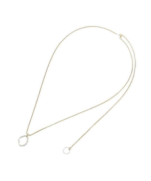 AMERICAN HOLIC ニュアンスリングスライドネックレス Gold