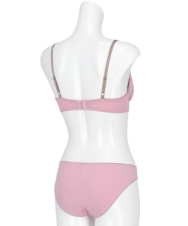 AMPHI ブラジャー ショーツセット まる胸メイク 推し活・推し事応援 Aカップあり 【ブラショーツセット】 上下セット ブラ BBJ201 アンフィ／ワコール シェルピンク