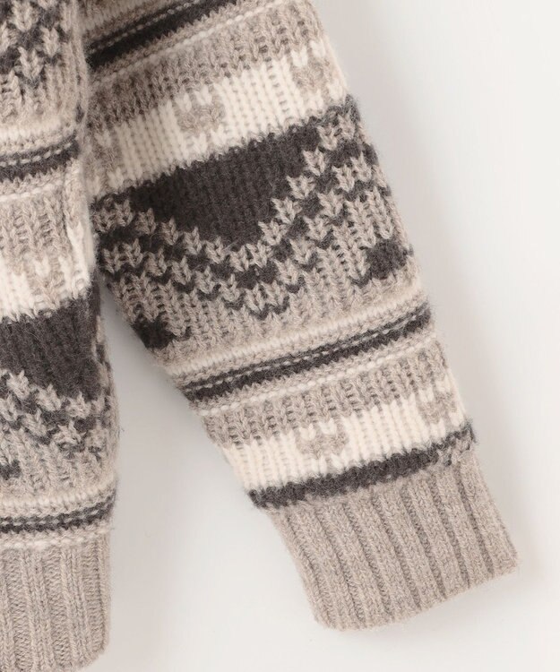 JOSEPH ABBOUD MOUNTAIN 【ペルー産ハイランドウール100％】ハイランドウールカウチンセーター ベージュ系7