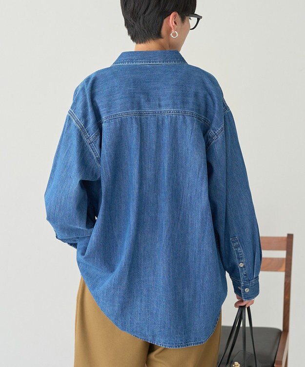 AMERICAN HOLIC Wポケットデニムシャツ Indigo