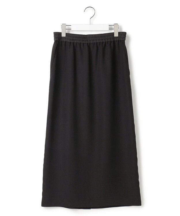 ICB L 【先行予約】FluidBackSatin ナロースカート ブラック