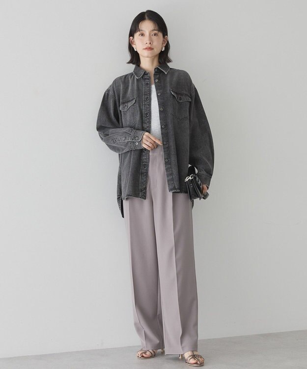 AMERICAN HOLIC Wポケットデニムシャツ Black