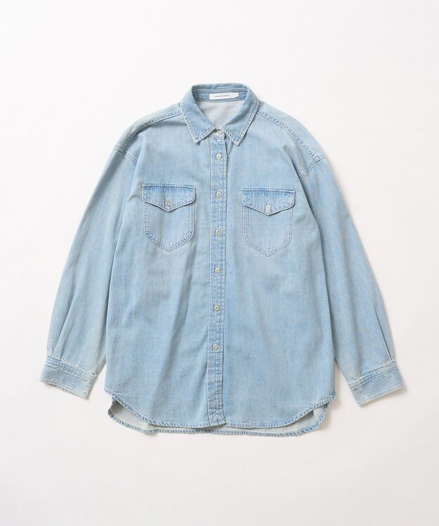 AMERICAN HOLIC Wポケットデニムシャツ Light Indigo