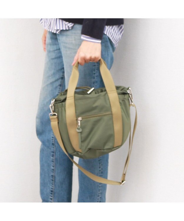 UNBILLION カシュカシュ cachecache / ドローコードナイロントートバッグ OL