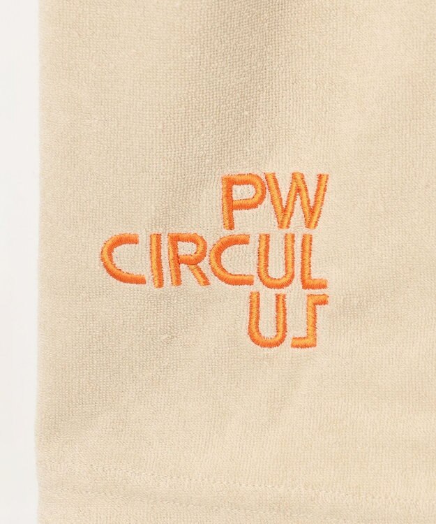 PW CIRCULUS GOLF 【MEN】パイル ハーフジップ ポケット モックネック シャツ ベージュ系