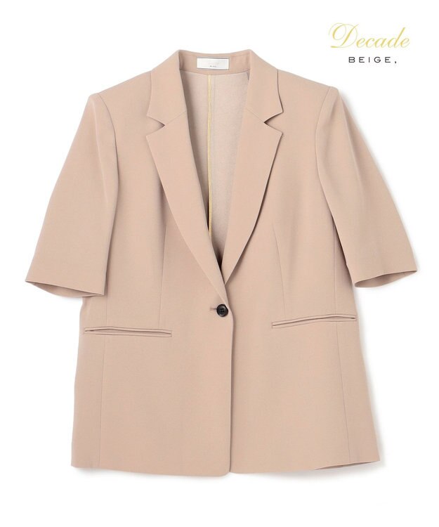 BEIGE， 【セットアップ対応】CINDY / ハーフスリーブジャケット Taupe