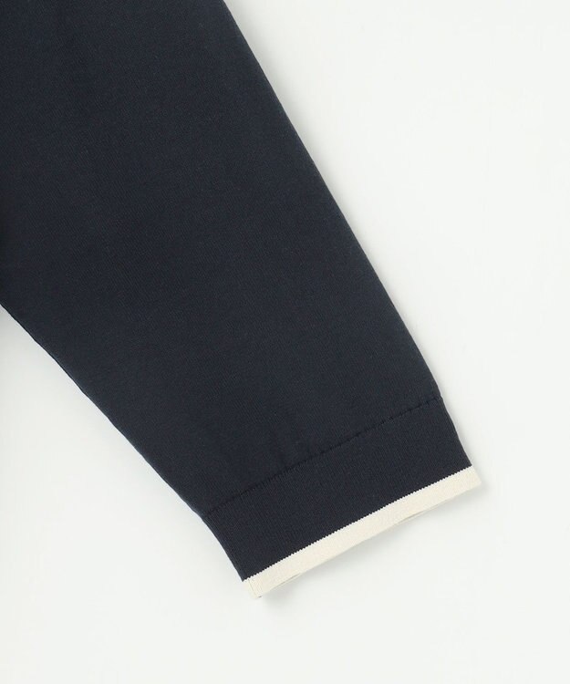 J.PRESS LADIES BASIC HT COTTON クルーネック ニット ネイビー系