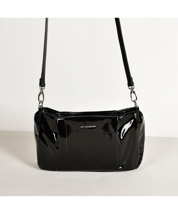 LA BAGAGERIE プリュイ タックショルダー ブラック