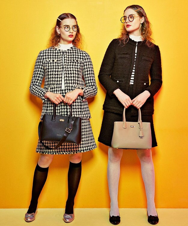 TOCCA BIG RIBBON FLATSHOES フラットシューズ ブラック系