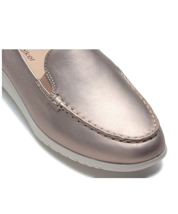 REGAL FOOT COMMUNITY 【リーガルウォーカーレディース】HC63 ヴァンプモカスリッポン フラットシューズ ゴールド