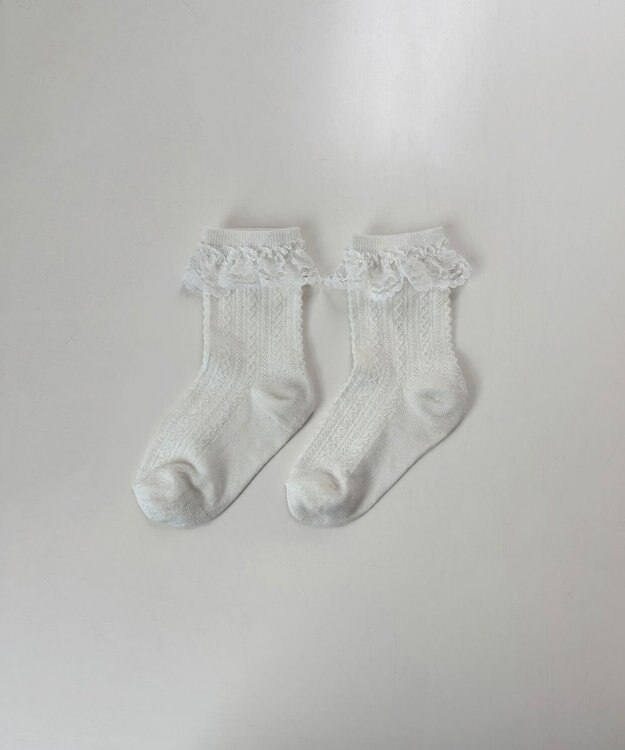 ANY KIDS 【3点セット】ソックス （ガーリー音符） ホワイト