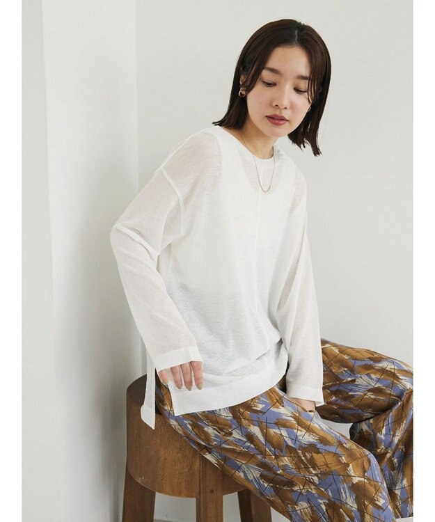 Green Parks シアーカットロンＴＥＥ Off White