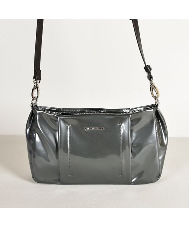 LA BAGAGERIE プリュイ タックショルダー ガンメタリック