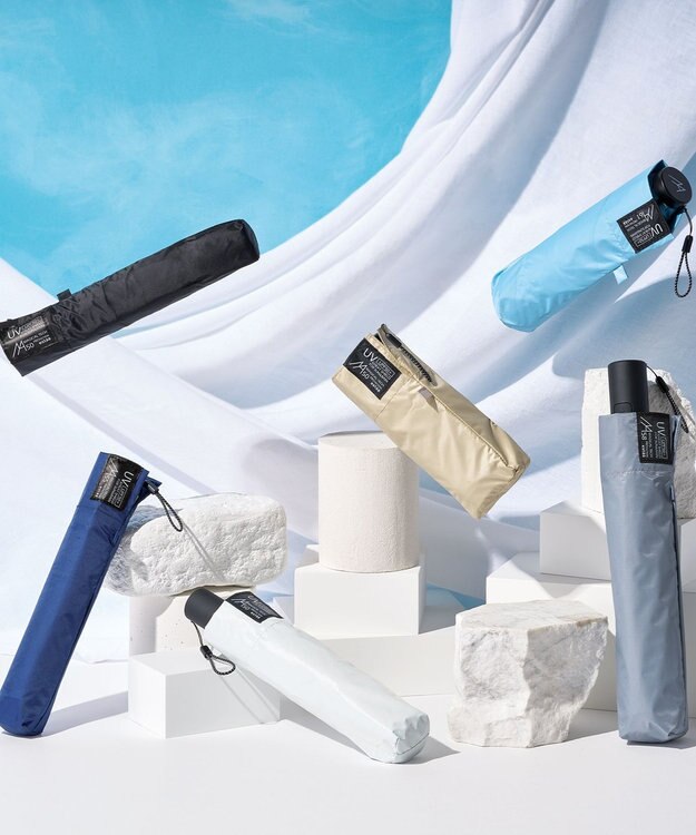 MOONBAT 【遮光100％/超軽量 /雑誌掲載】マジで軽い傘 晴雨兼用折りたたみ日傘 50cm マジカルテックプロテクション ホワイト