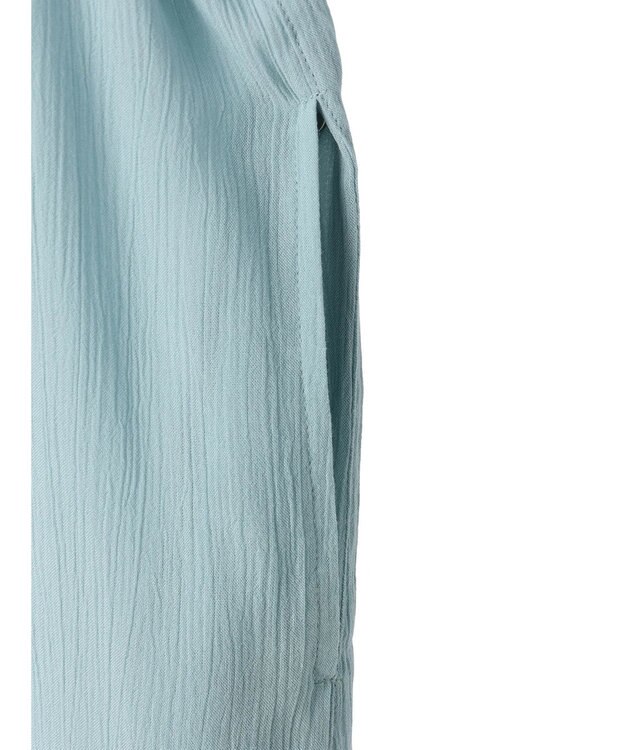 AMERICAN HOLIC 楊柳Ｗポケット開襟ワンピース Sax