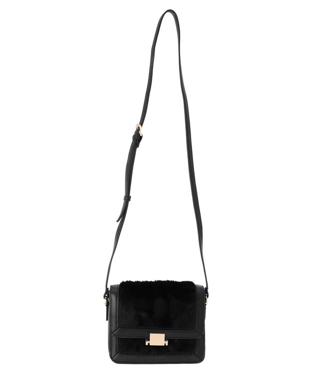 AMERICAN HOLIC クラッシックスクエアファーショルダーＢＡＧ Black
