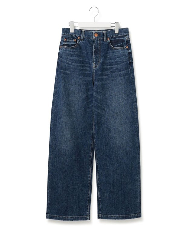 23区 S 【滝沢眞規子さん着用/VERY掲載/洗える】23区DENIM ストレッチ ワイドパンツ ウォッシュドブルー系