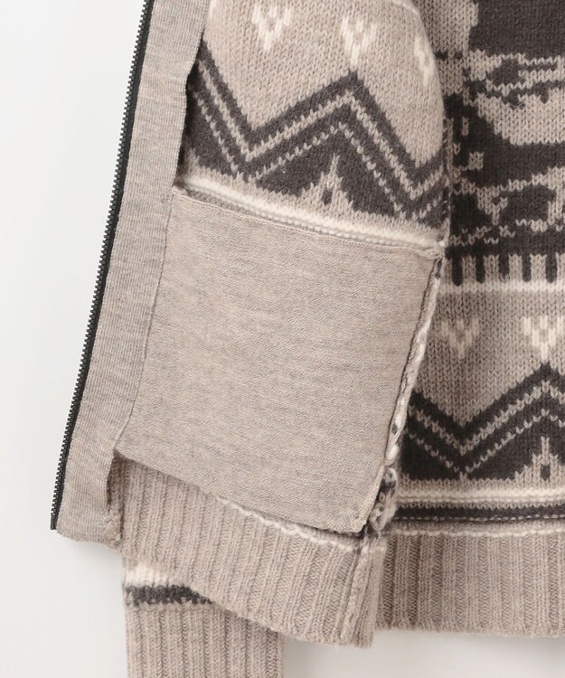 JOSEPH ABBOUD MOUNTAIN 【ペルー産ハイランドウール100％】ハイランドウールカウチンセーター ベージュ系7