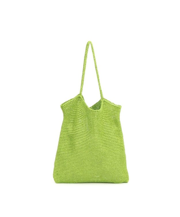 UNBILLION カシュカシュ cachecache / ラメ糸編みトートバッグ グリーン