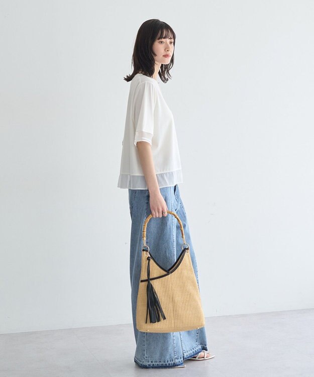 YECCA VECCA シアーMIXプルオーバー Off White