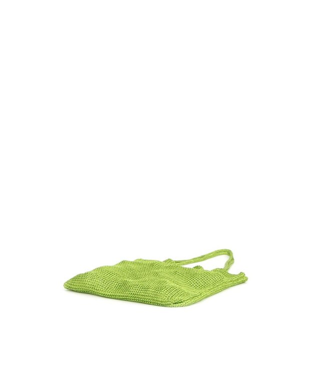 UNBILLION カシュカシュ cachecache / ラメ糸編みトートバッグ グリーン