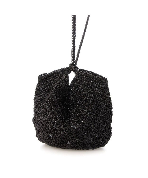 UNBILLION カシュカシュ cachecache / メタリック糸手編みポシェット ブラック